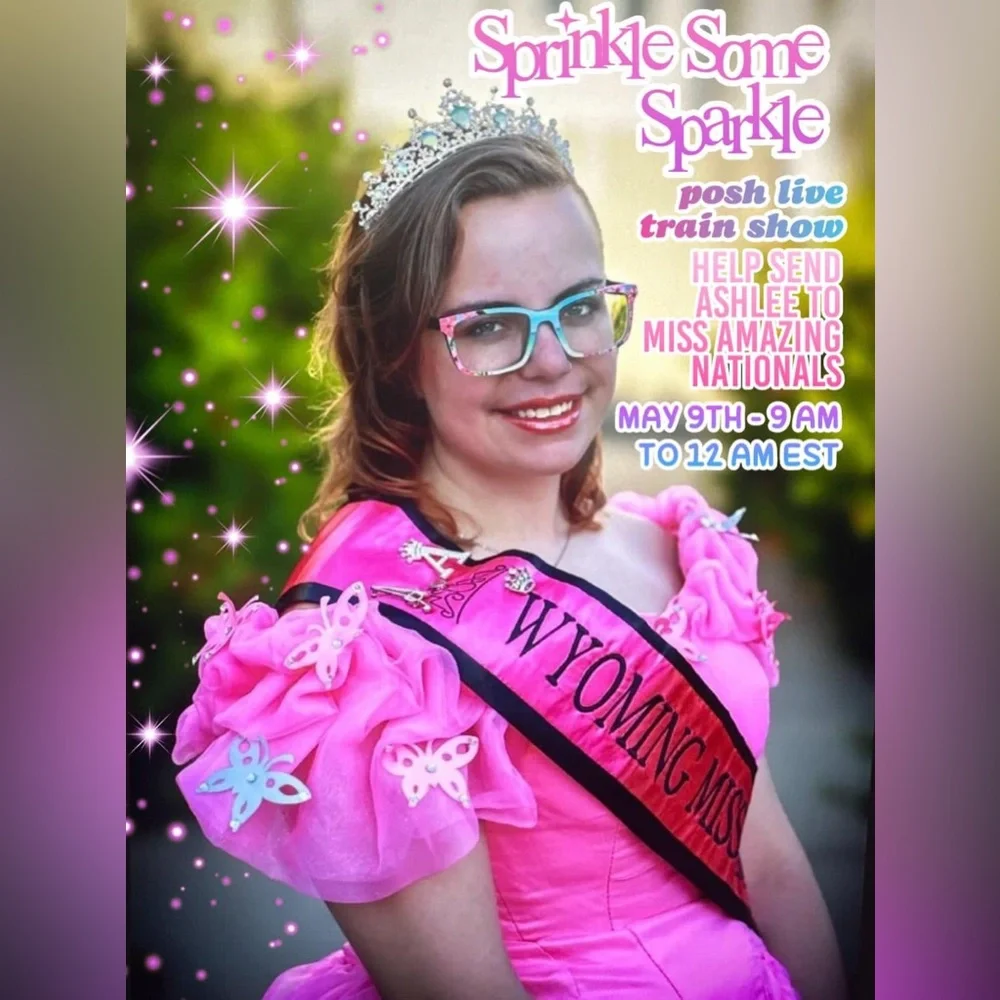 Sprinkles Some Sparkle … Get Ashlee to Miss Amazing! ALL day Train 9am-Midnight - Picture 1 of 3
